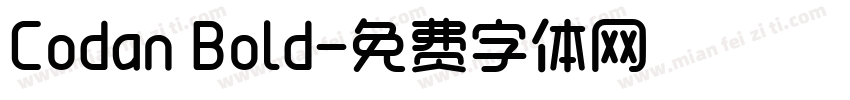 Codan Bold字体转换